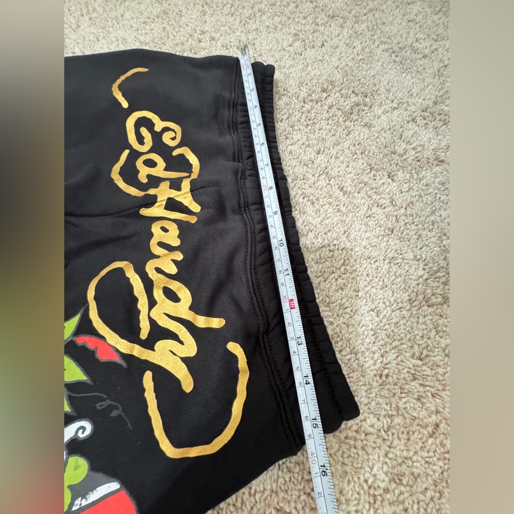 NWT Ed Hardy Black Sweatpants Wide Leg Size M - Picture 6 of 7